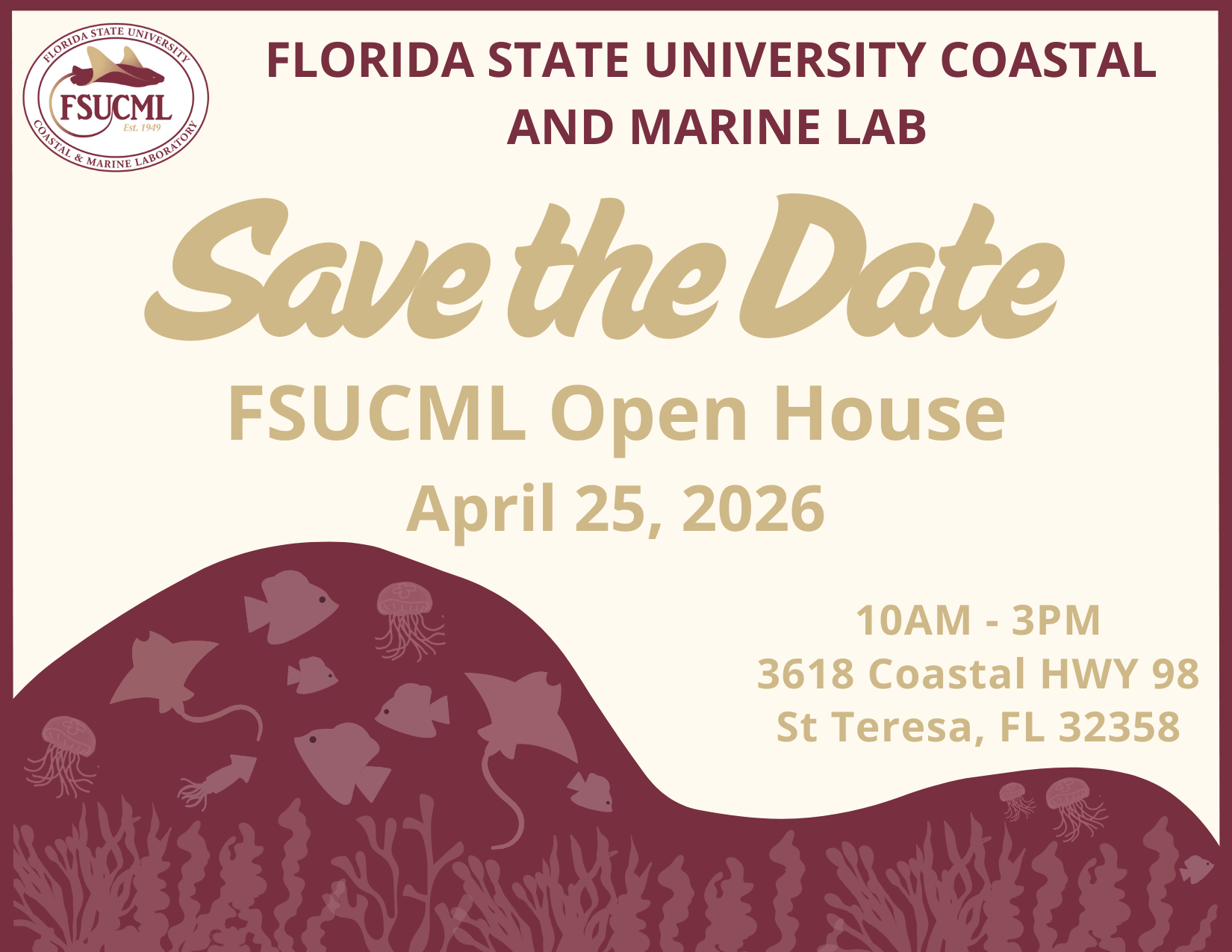 Open House Save The Date 2026 Framed